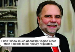 Idaho Rep Vito Barbieri displayed a stunning ignorance of female anatomy recently, when he expressed his belief that there is a direct route from the mouth ... - c0226-GOP-250x175