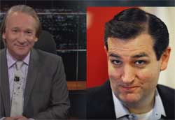 Bill <b>Maher, Ted</b> Cruz wears bra and panties under his clothes - 1010ggg1