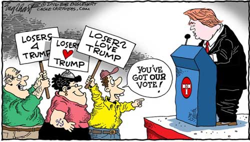 Losers for Donald Trump!
