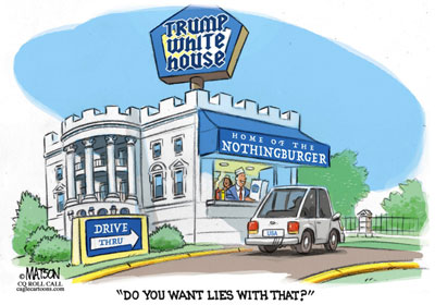 White Castle Trump, You want lies with that?