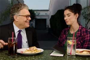 Sarah Silverman buys Al Franken lunch, I love you