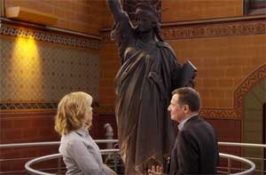 Chelsea Handler learns a replica of the Statue of Liberty is in Trump Tower