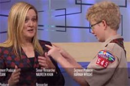 Samantha Bee awards Free Speech hero Boy Scout Ames Mayfield