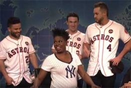 SNL Weekend Update, Yankee fan Leslie Jones meets the Astros