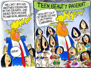 Donald Trump likes hanging our with naked teenage girls