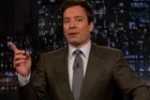 Jimmy Fallon as James Taylor sings 'Fire & Rain' parody 'Romney and Bain' also  Hillary and Michelle 2016