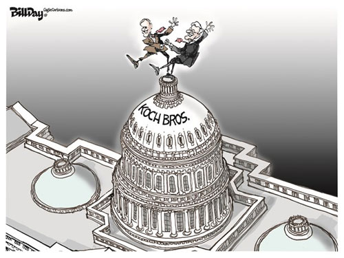 Koch brothers dance the Capitol Jig