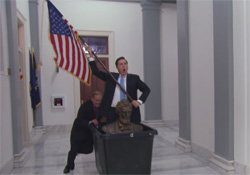 Jack Kingston and Stephen Colbert trash the capital