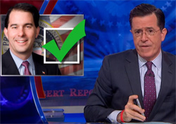 Stephen Colbert calls Scott Walker as Next president