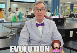 Bill Nye evolution with emoji