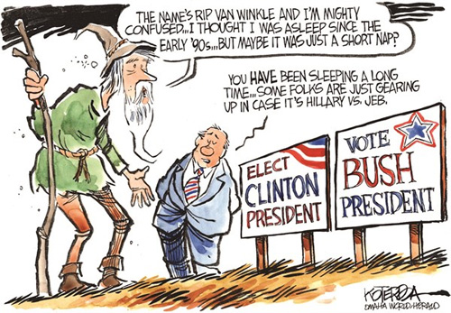 clinton vs bush