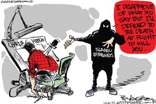 charlie Hebdo Islams right to kill