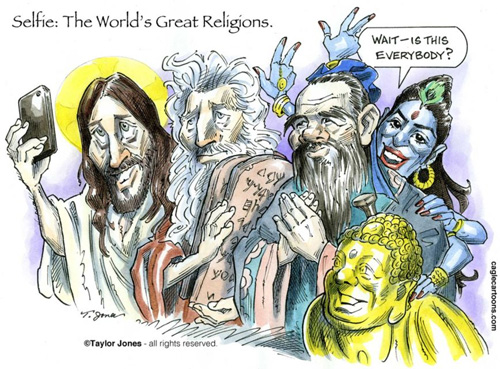 All the GREAT religions selfie