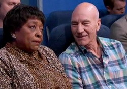 The Most Annoying People on the Plane Sir Patrick Stewart Jimmy Kimmel 