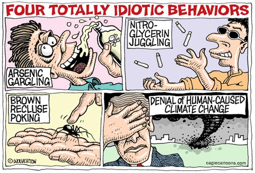 global warming denial MORONS