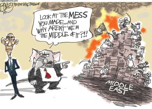 GOP pleads for war in Middle East