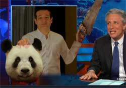 Ted Cruz beheads panda bear