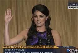 White House Correspondents' Dinner: Barack Obama and Cecily Strong's best jokes