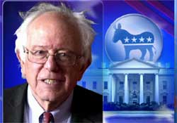 Bernie Sanders runs for President, Daily show