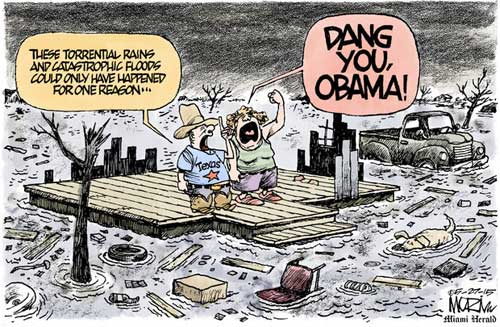 Texas Flooding Obama's fault
