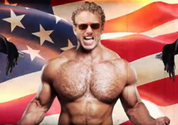 Bizarre "Rand Man" Rand Paul SuperPac Ad Shows WWE Obama/NSA Smackdown, Explosions, Sunday! Sunday! Sunday!