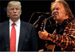 Donald Trump steals Neil Young's Rocking in the free world