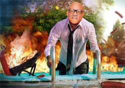 Larry Wilmore swimming while black