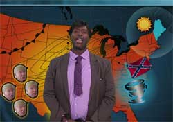 Nightly Show Meteorologist Gusty Hail gives Race Report