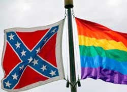 Flags, slavery versus homosexuality