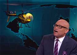 Donald Trump joins Larry Wilmore  by helicopter