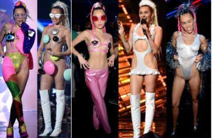Miley Cyrus hosts MTV awards 2015