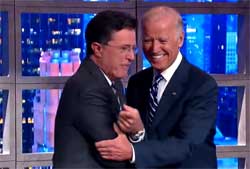 Stephen Colbert Interview Joe Biden not running for President