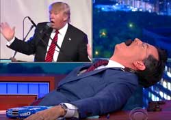 Stephen Colbert, Donald Trump and a box of Oreos