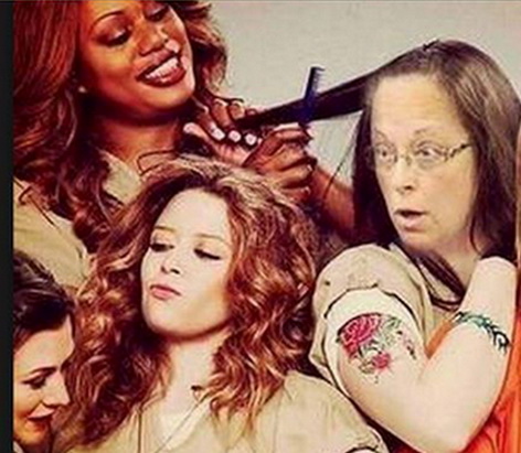 Holier-Than-Thou Hottie Kim Davis offered $500K to Perform in Lesbian-Interracial Adult Film  