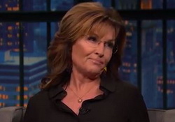 Sarah Palin Talks Syrian Refugees - Late Night with Seth Meyers, Video