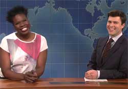 SNL Weekend Update, Golden Globes with Leslie Jones , Dec 12 2015