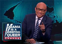 Larry Wilmore, a tear for the kids shot at Sandyhook roils the Republicans