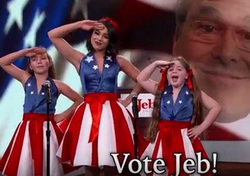 Jeb Bush Gets His Own USA Freedom Kids and Song - Jimmy Kimmel 