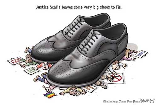 Filling Justice Scalia's big shoes no easy feet 