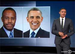 Daily Show, Ben Carson says you have to be poor to be black