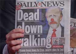 Stephen Colbert spins Iowa Caucuses, Dead Clown Walking