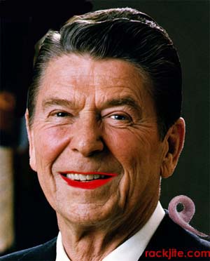 Ronald Reagan Lipstick on a pig