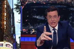 Stephen Colbert, If well endowed Trump wins, Republicans will finally be the Big Tent Party