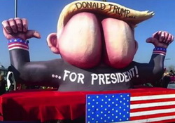 Donald Trump is Mocked As a HUGE Butt-head in German Parade 
