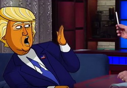 Cartoon Donald Trump Tells Stephen Colbert Who Started It