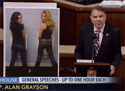 What's wrong with you? Asks Alan Grayson of the Christian bathroom police