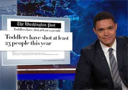 Daily Show Trevor Noah and our gun overload