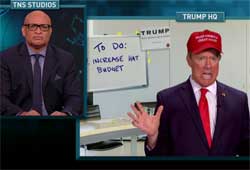 Nightly Show's Donald Trump explains his finances