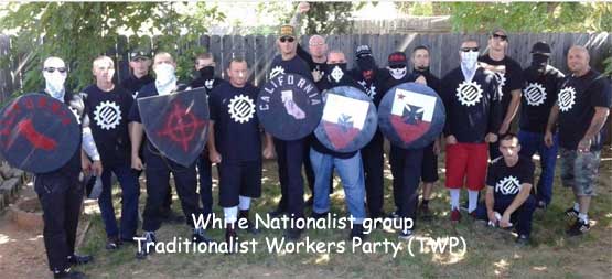 California White Nationalists stabbing spree 