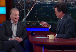 Bill Maher interview on Late Show with Stephen Colbert 
